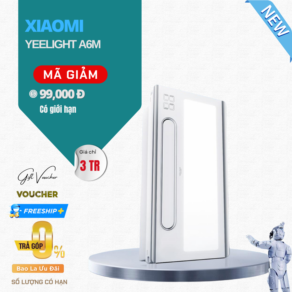Máy Sưởi Nhà Tắm Yeelight A6M – Khử Trùng ion, Công Suất 2800W