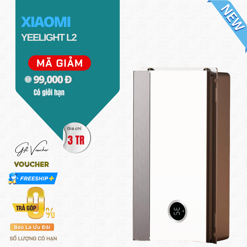 Máy Sưởi Nhà Tắm Yeelight L2 – Công Suất 3000W, Khử Trùng Plasma