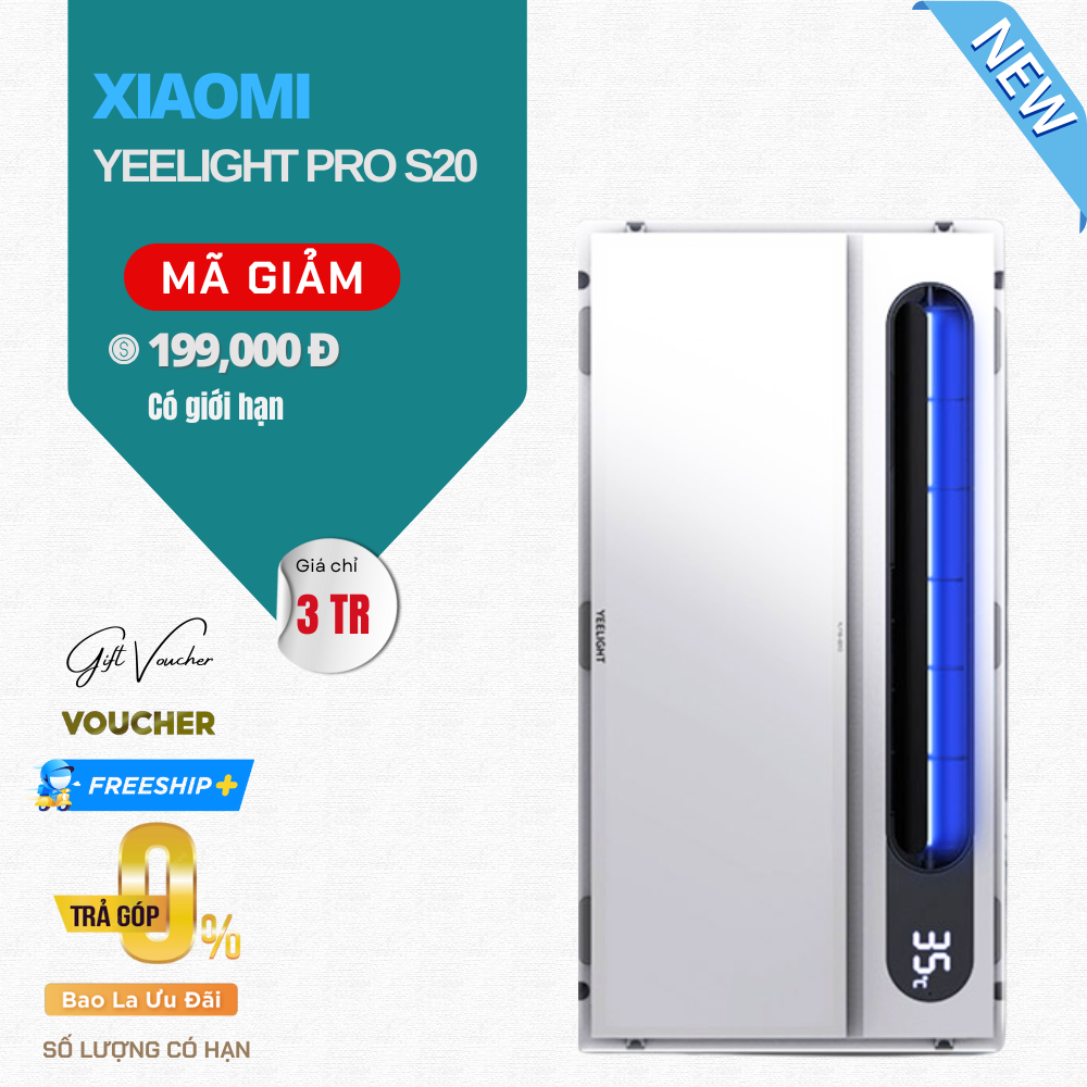 Máy Sưởi Nhà Tắm Yeelight Pro S20 YLYYB-0010 App Mihome, Công Suất 2820 W