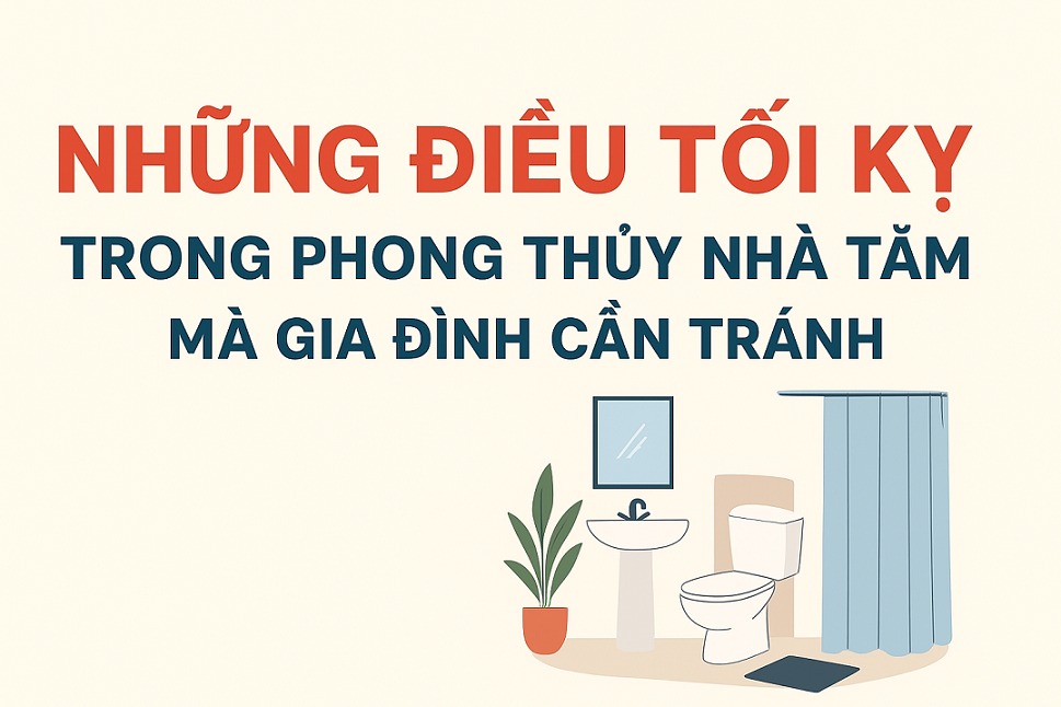 Những điều tối kỵ trong phong thủy nhà tắm mà gia đình cần tránh