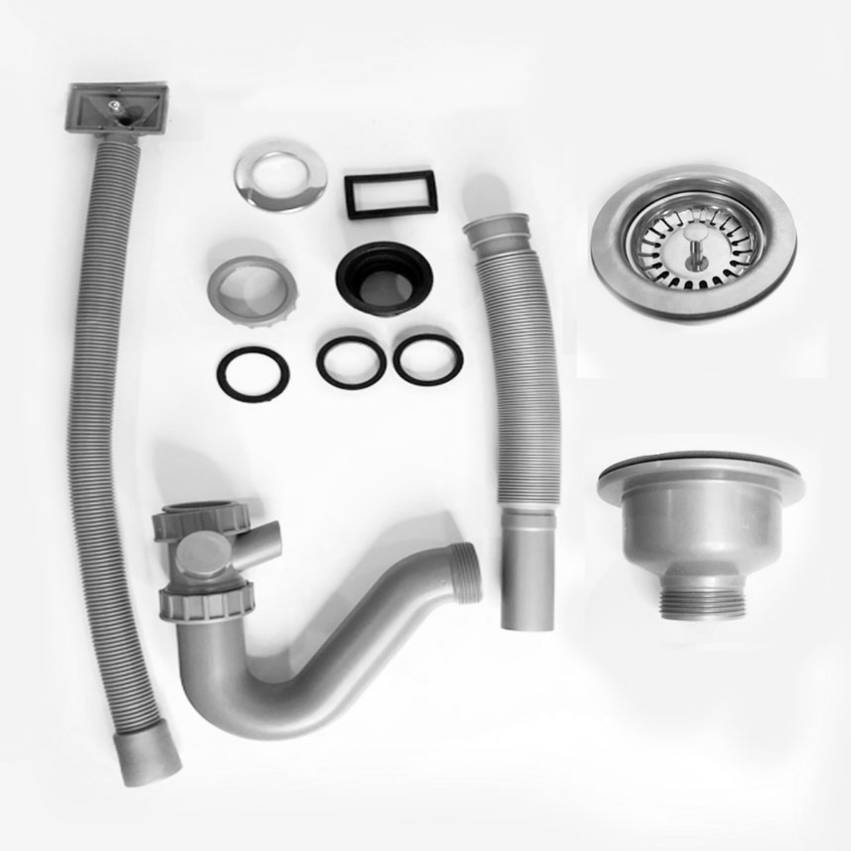 Xi phông ống xả chậu rửa chén bát 1 hố RC-152