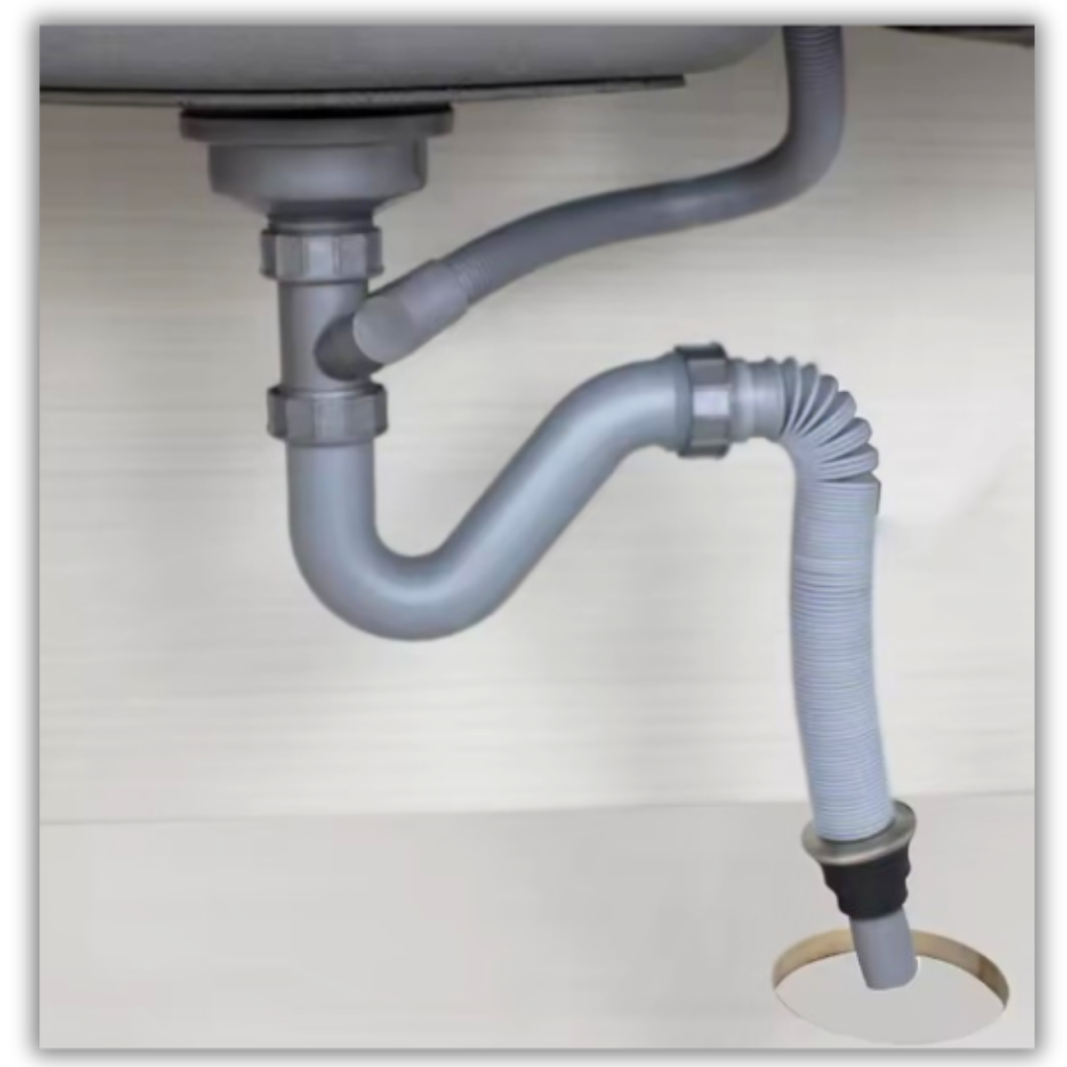 Xi phông ống xả chậu rửa chén bát 1 hố RC-152