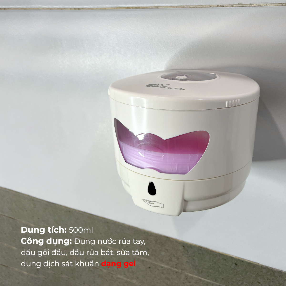 Hộp đựng nước rửa tay tự động dung tích 500ml ZYQ-50