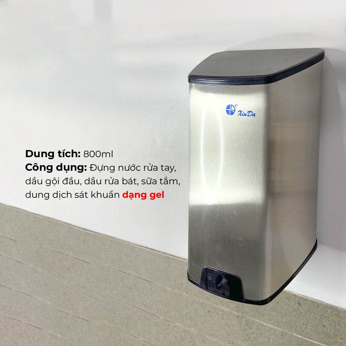 Hộp Đựng Dung Dịch Sát Khuẩn 800ml ZYQ-100K