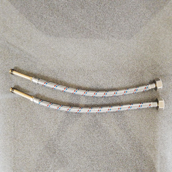 Dây cấp nước bình nóng lạnh 1 đầu inox 304 40cm BF-F+LM 0.4M