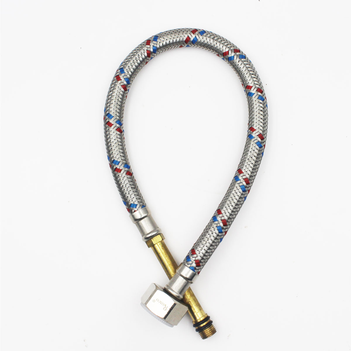 Dây cấp nước bình nóng lạnh 1 đầu inox 304 40cm BF-F+LM 0.4M