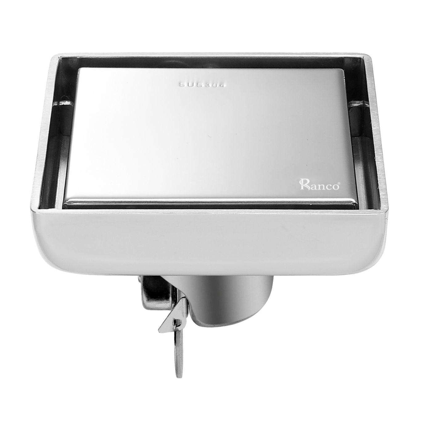 Ga thoát sàn 10x10cm inox 304 phi 45.6 RC-450G