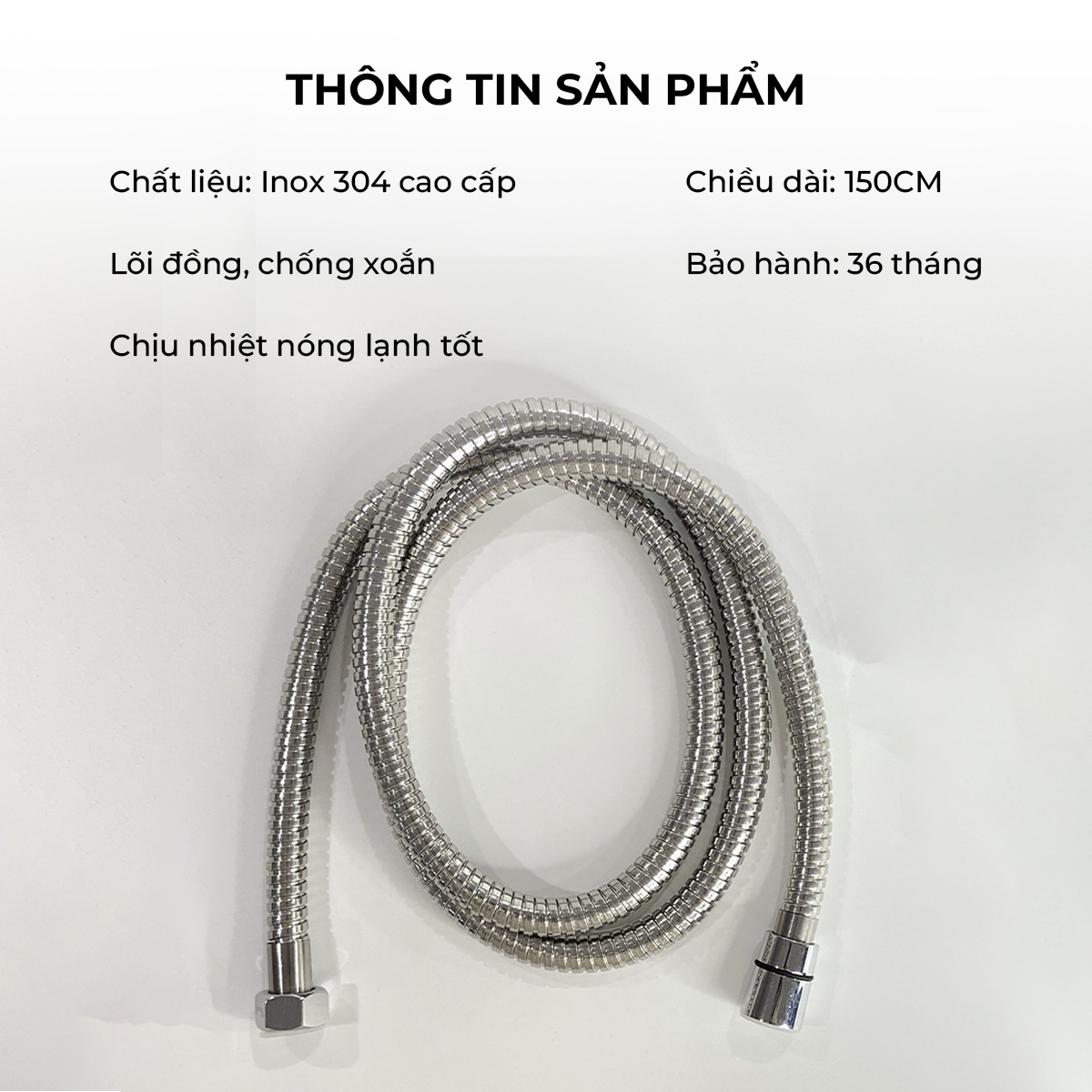 Bộ vòi hoa sen dây Inox 304 FSI 401