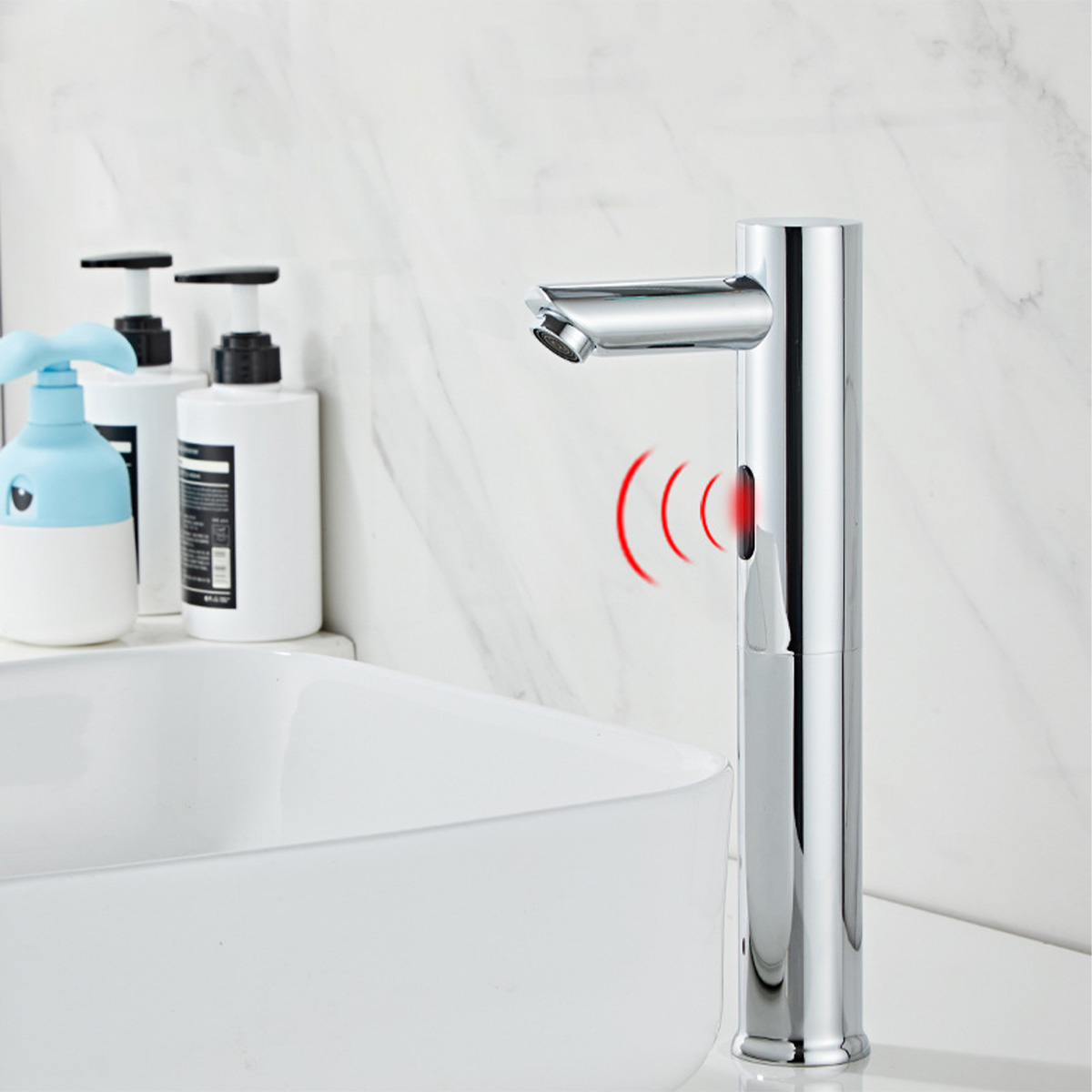 Bộ vòi rửa tay cảm ứng một đường lạnh RC - 8529