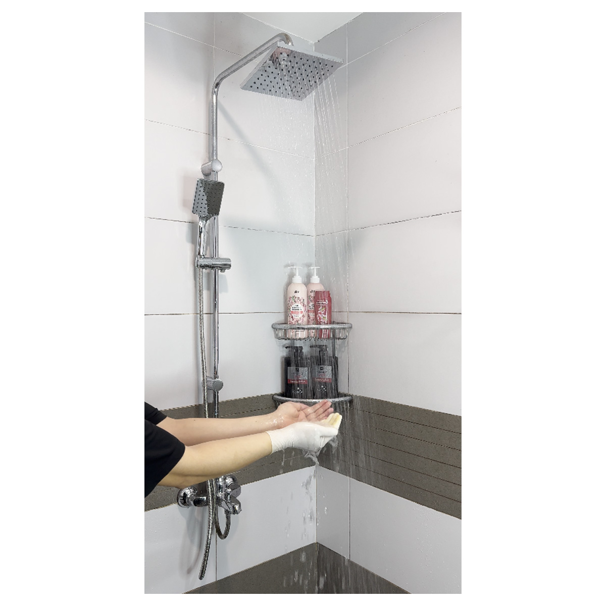 Bát sen cây tắm đứng, bát sen vuông to 20x20cm RANCO sáng bóng mát xa dày dặn RO-121V