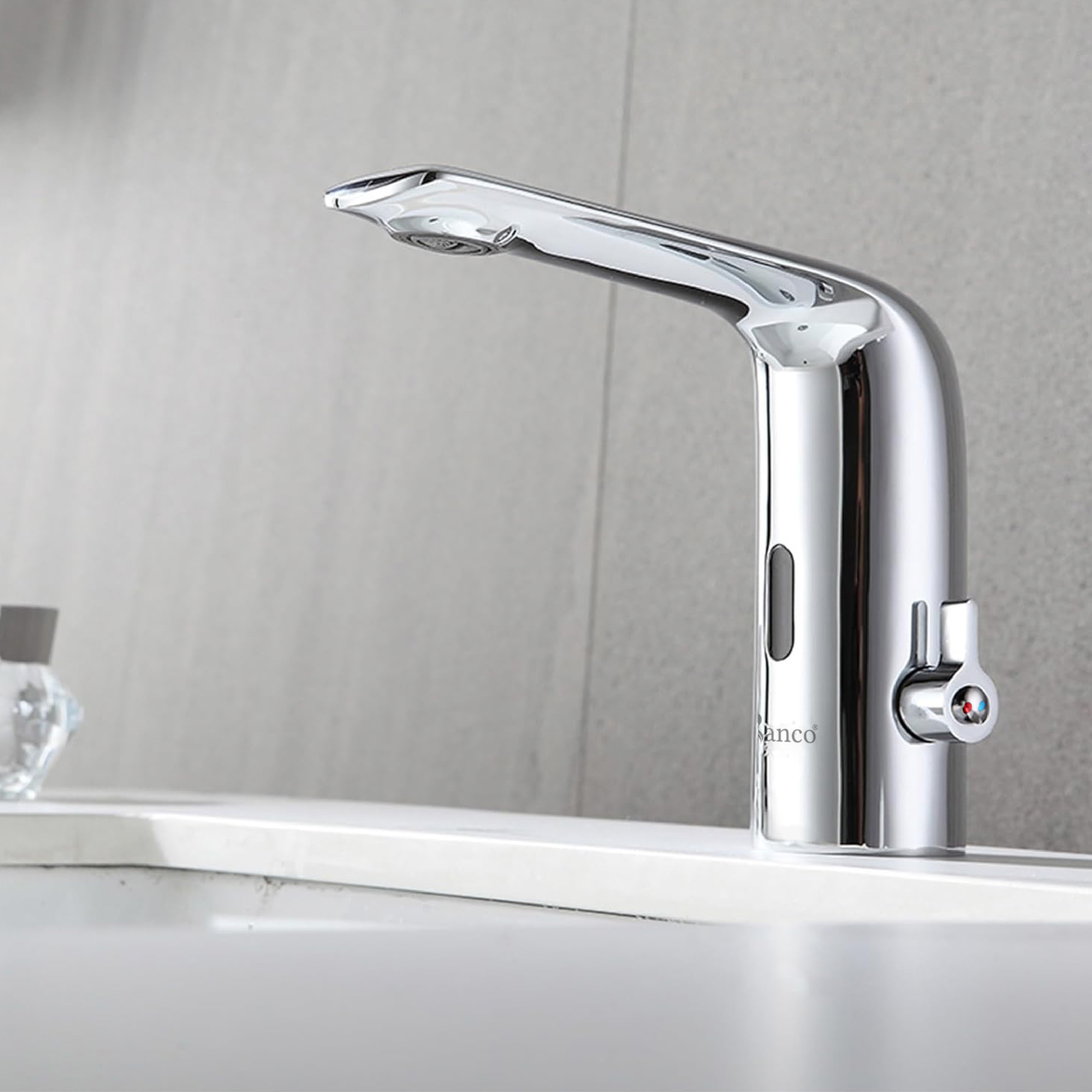 Bộ vòi chậu rửa tay cảm ứng nóng lạnh RC - 1205