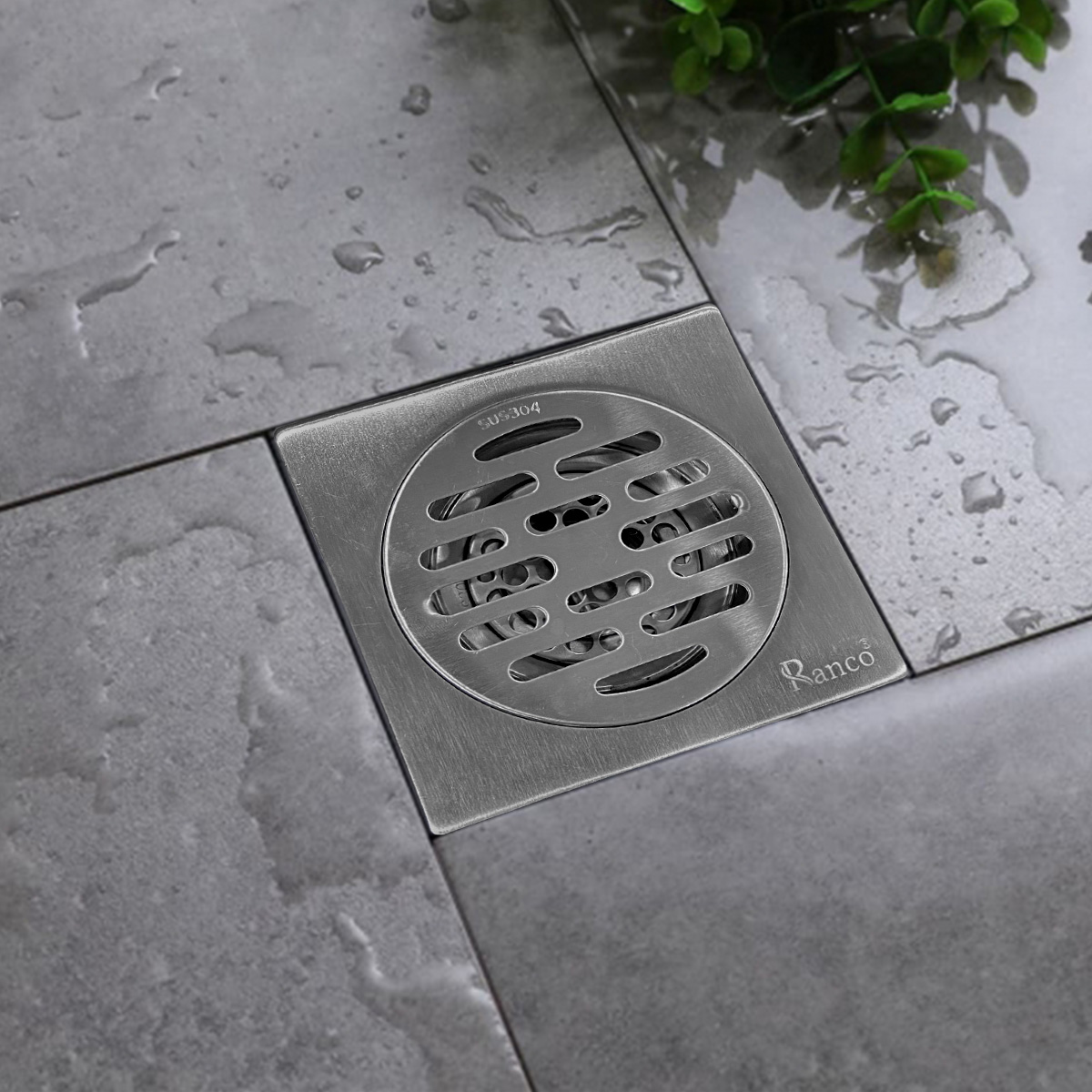 Ga thoát sàn inox 304 phi 60 phù hợp ống 76, 90, 110mm RC-255E