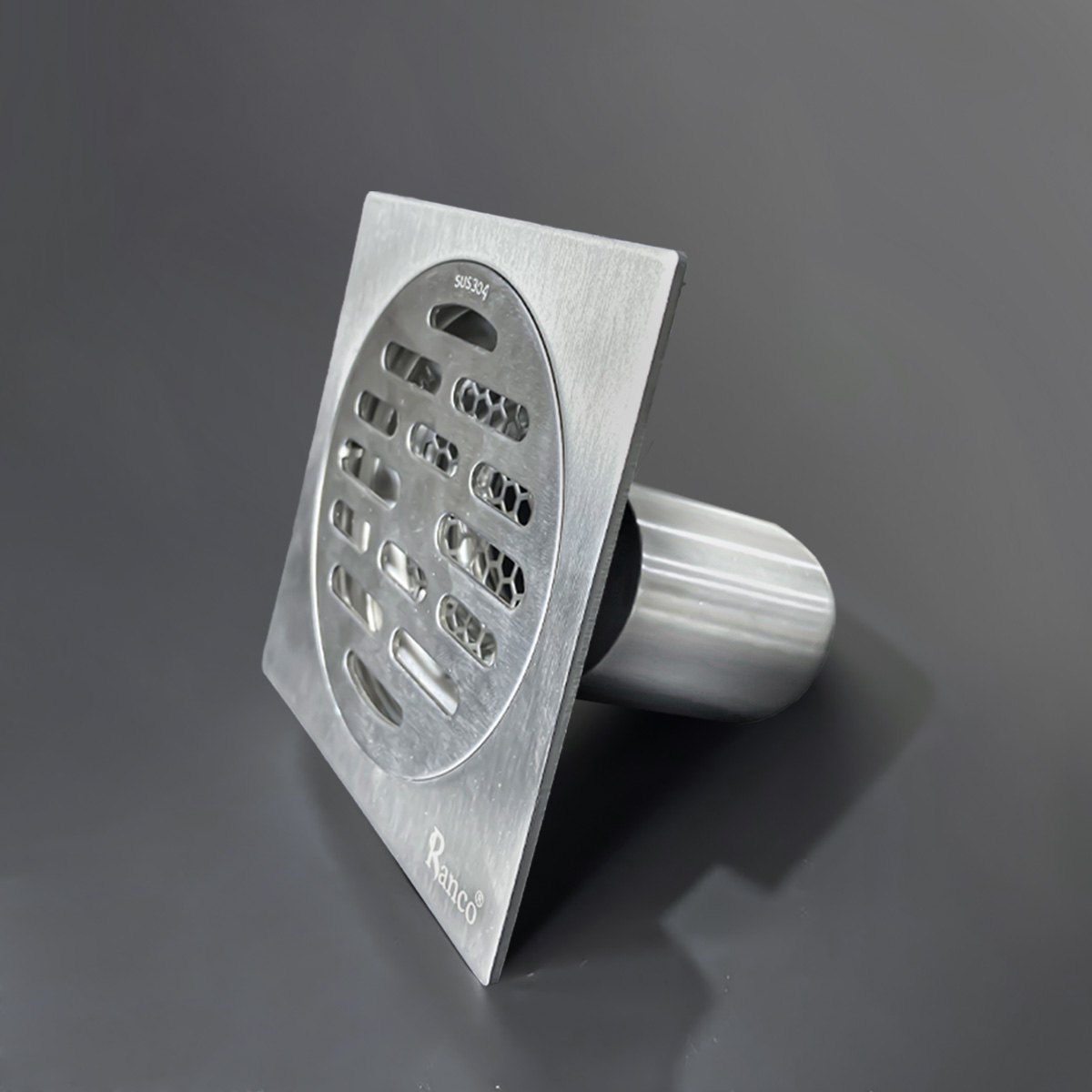 Ga thoát sàn inox 304 phi 60 phù hợp ống 76, 90, 110mm RC-255E