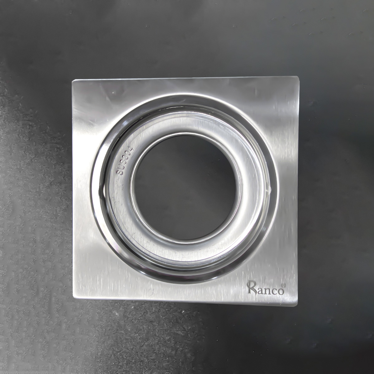 Ga thoát sàn inox 304 phi 60 phù hợp ống 76, 90, 110mm RC-255E