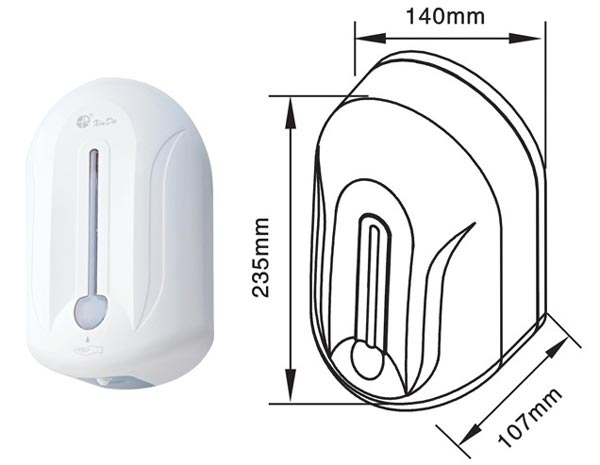 Bình Đựng Nước Rửa Tay, Sữa Tắm RANCO,Dung Dịch Sát Khuẩn,Hộp Đựng Nước Rửa Tay Khô Xinda Tự Động 1100ml – ZYQ110