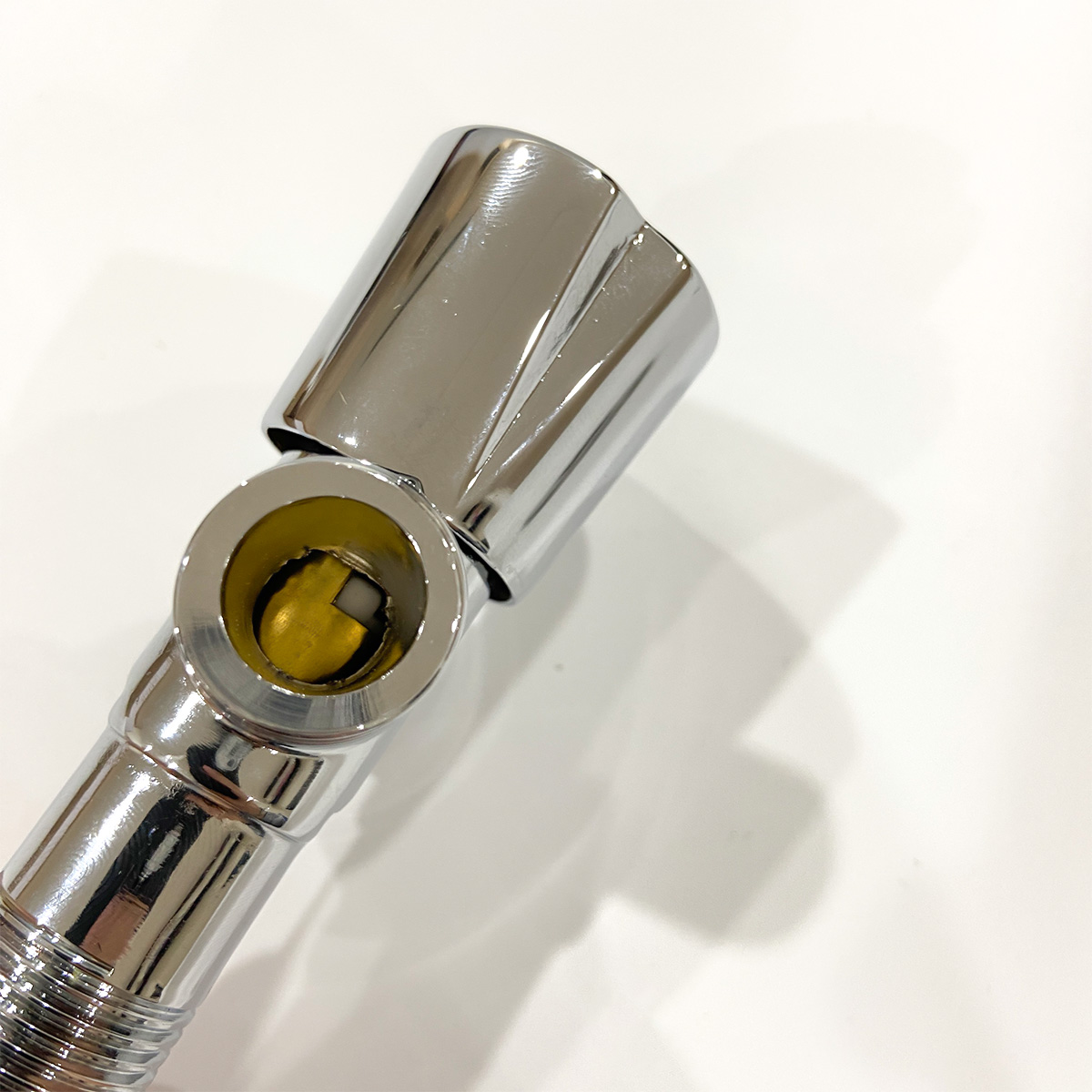 Van chữ T chia 2 dòng nước chất liệu mạ chrome lõi đồng, chia nước ren 21 RANCO giảm áp 3 đầu KT - 922