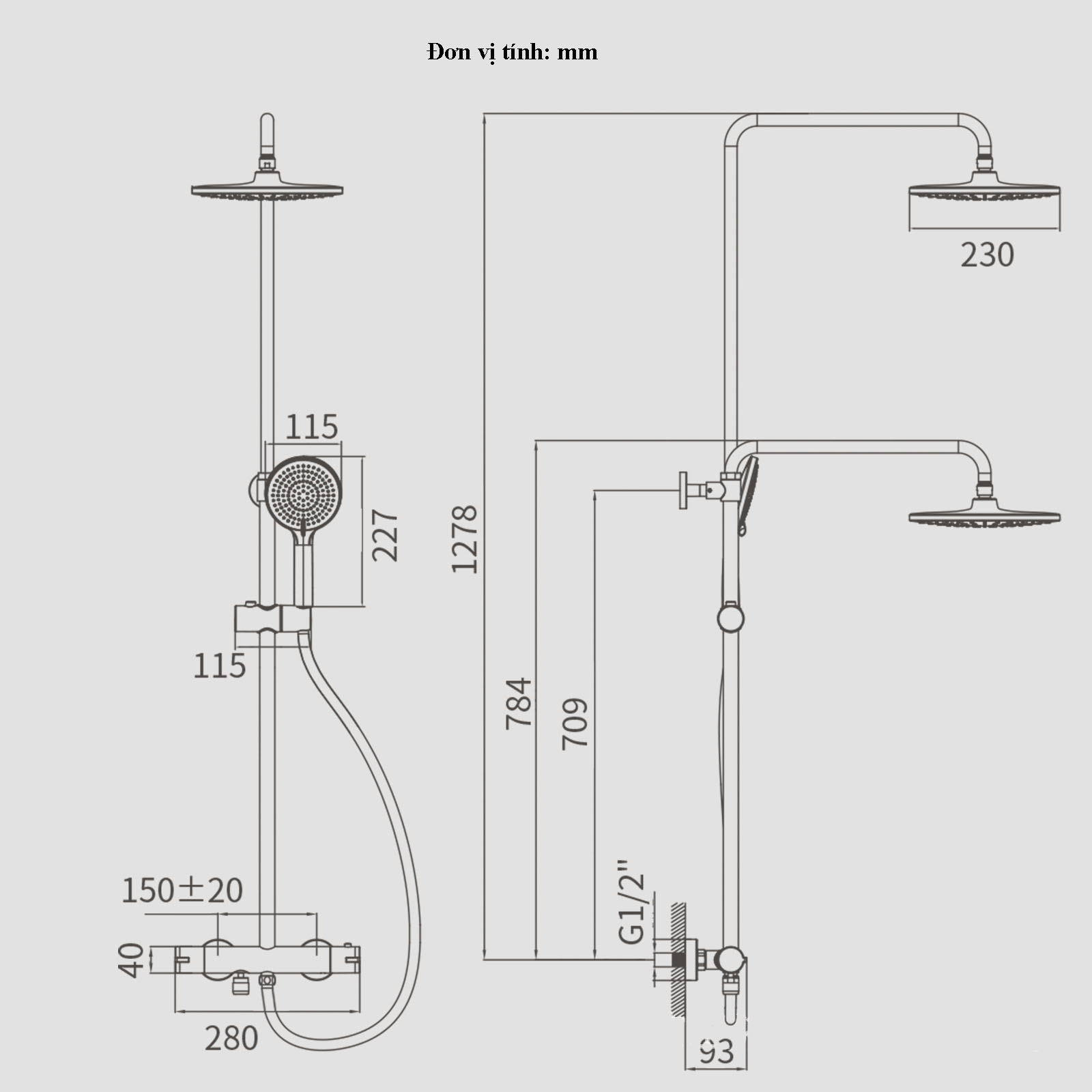 CÂY SEN TẮM ĐỨNG NÓNG LẠNH RANCO RC-J86 – THIẾT KẾ HIỆN ĐẠI, CHẤT LƯỢNG CAO