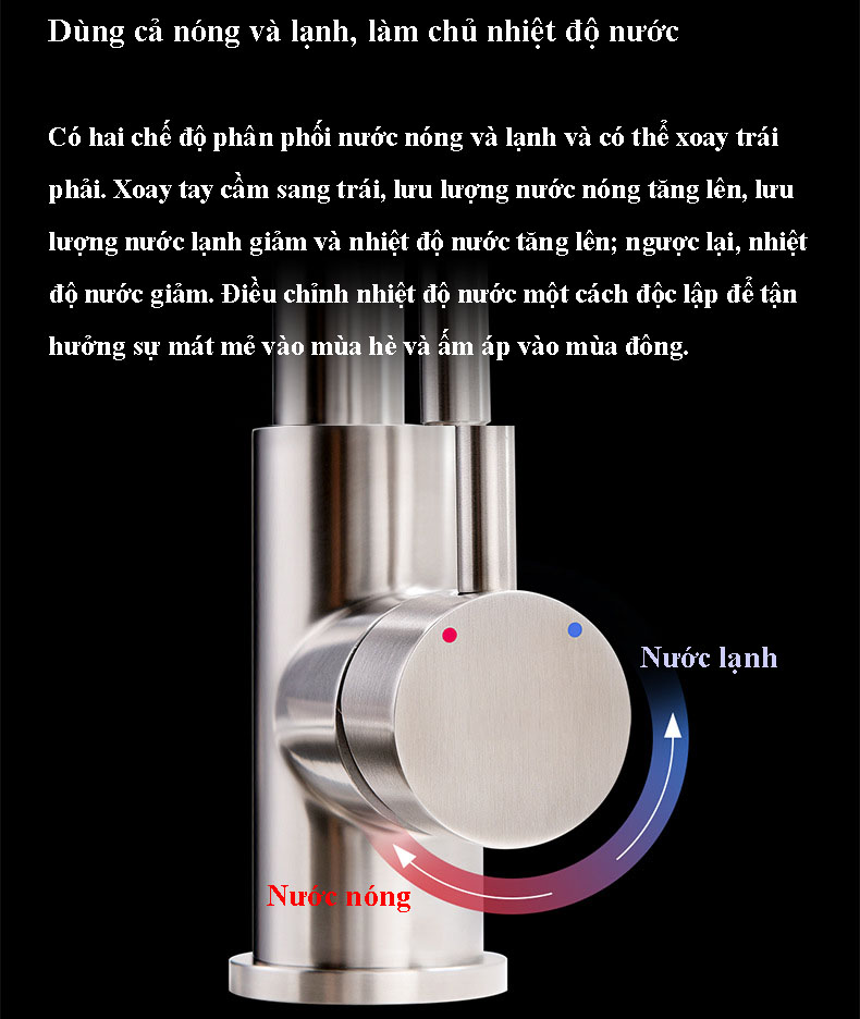 Vòi chậu rửa bếp Ranco RC-X63 – Linh hoạt, tiện dụng, sang trọng