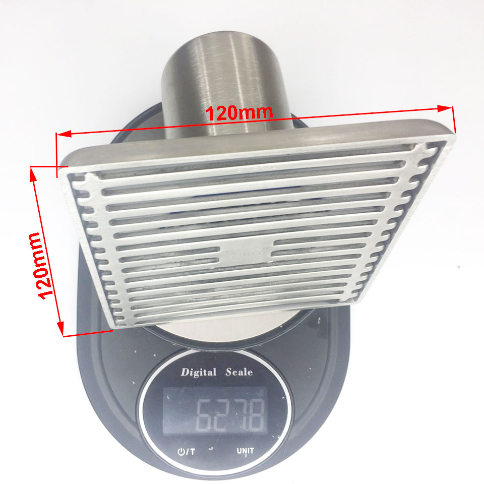 Phễu thoát sàn chống mùi hôi RANCO inox 304 ngăn rác thoát nước nhanh phi 69 ốg 76, 90,110mm RO-294E