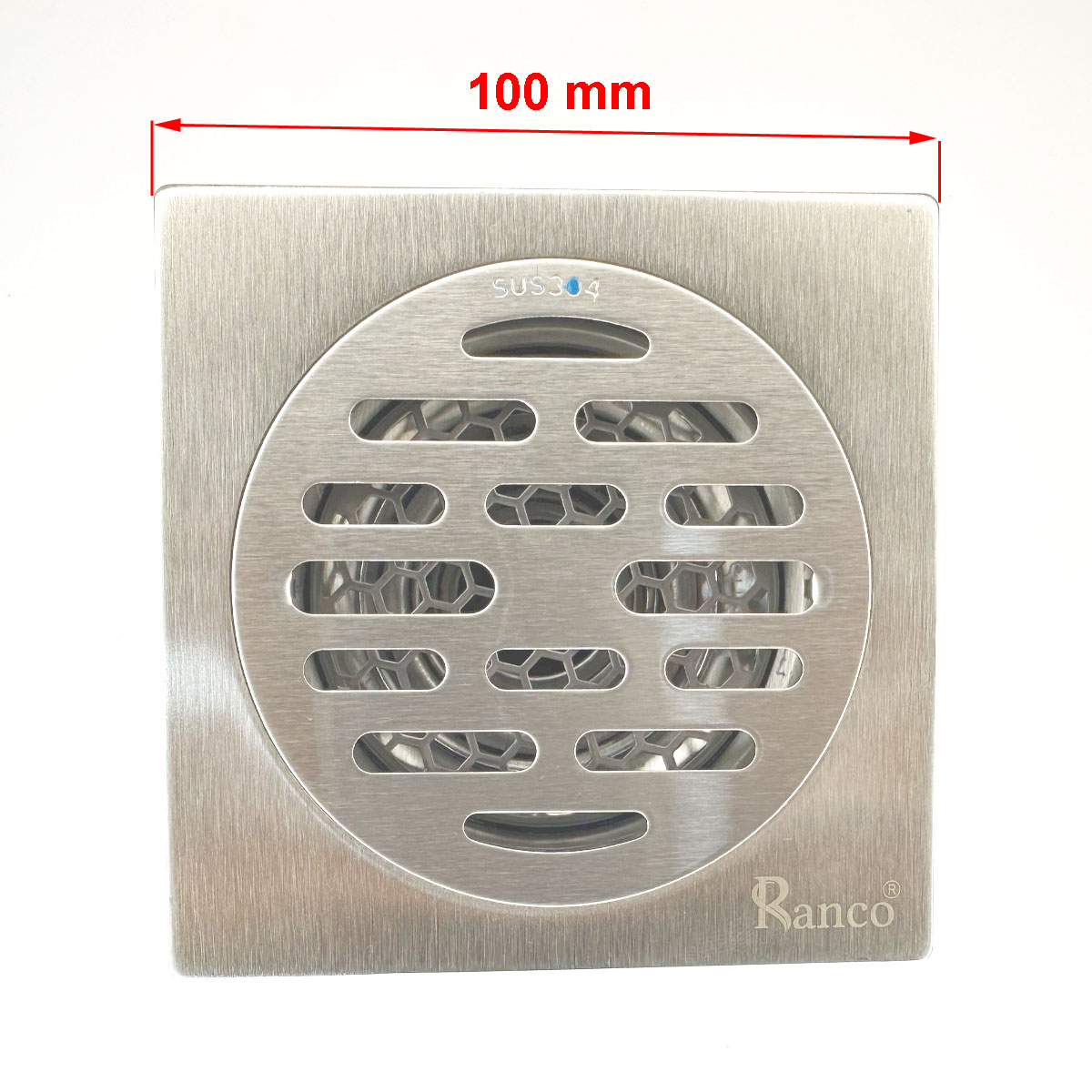 Ga thoát sàn inox 304 phi 45.6 phù hợp ống 60, 76mm RC-402E