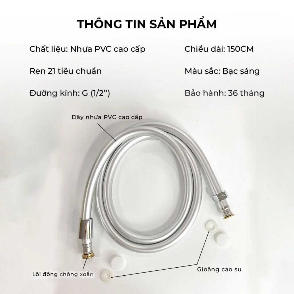 Bộ vòi hoa sen dây Inox 304 FSI 011