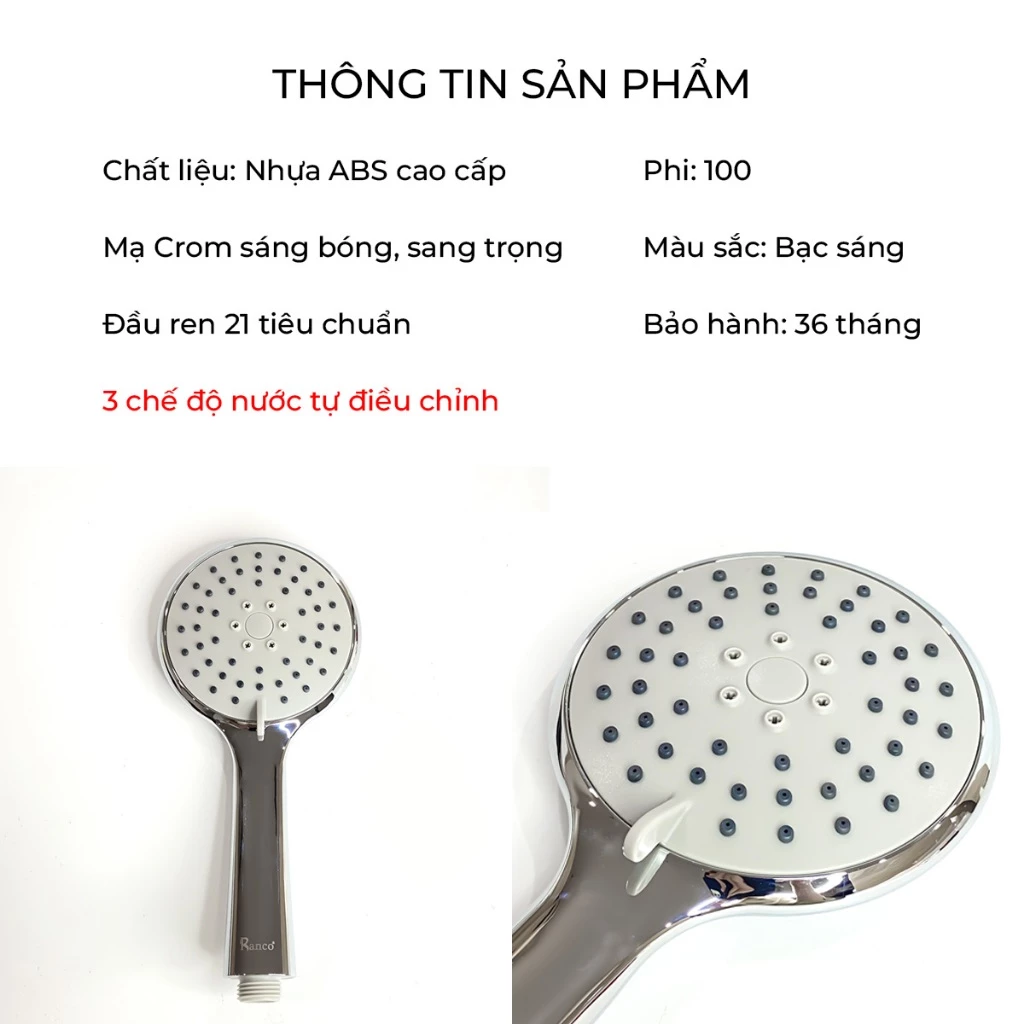 Bộ vòi hoa sen dây Inox 304 FSI 013