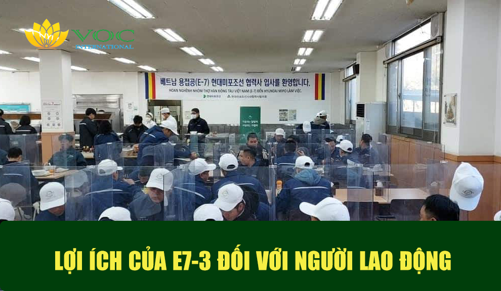Việc làm tại Hàn Quốc thông qua chương trình xuất khẩu lao động E7-3 mang lại nhiều lợi ích cho người lao động