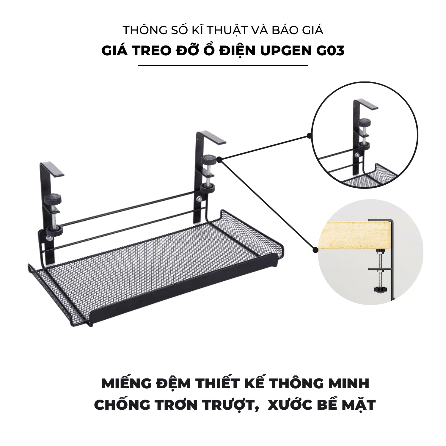Giá Treo Đỡ Ổ Điện UPGen G03