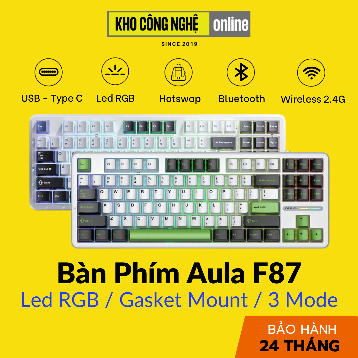 Bàn phím cơ AULA F87