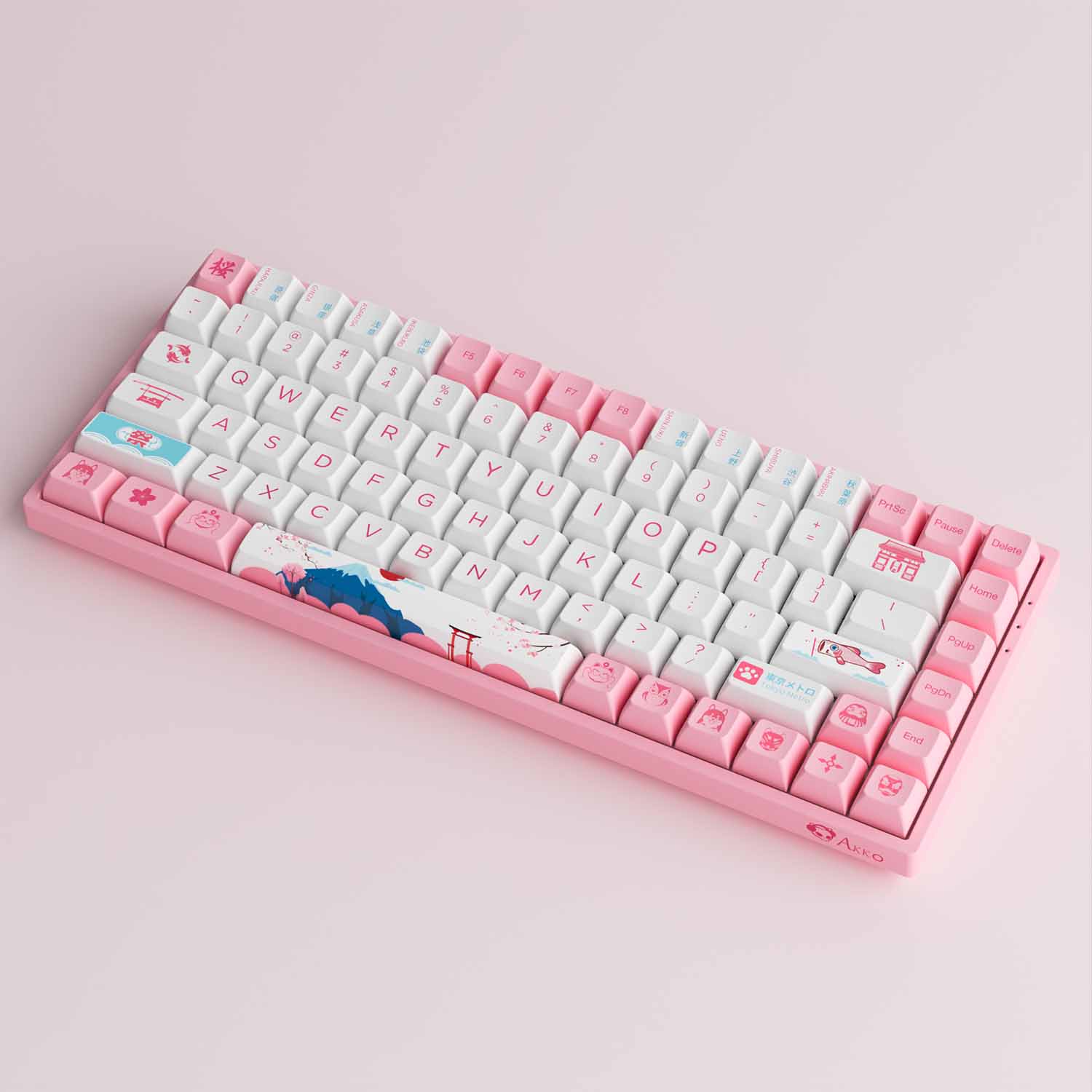 Bàn phím cơ AKKO 3084B Plus World Tour Tokyo R2 (Bluetooth 5.0/ Wireless 2.4Ghz/ Hotswap/ Foam tiêu âm/ AKKO CS Jelly sw)