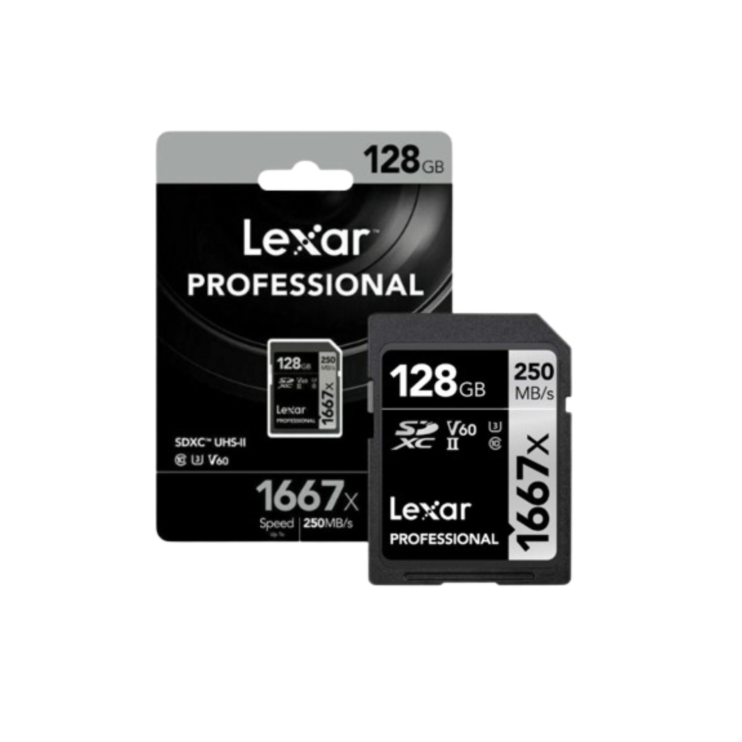 Thẻ nhớ SD Lexar Profes. 1667x SDXC UHS-II U3 V30, 64GB/ 128GB/ 256GB
