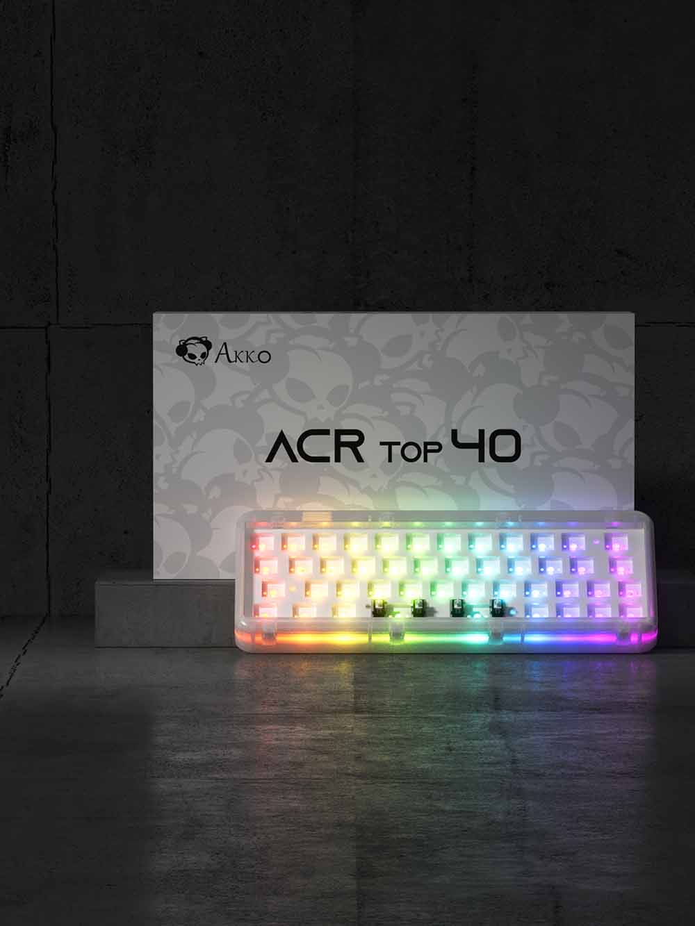 KIT bàn phím AKKO ACR TOP 40 (Hotswap / RGB / Top-mount / South-Facing / QMK – VIA) - Hàng Chính Hãng