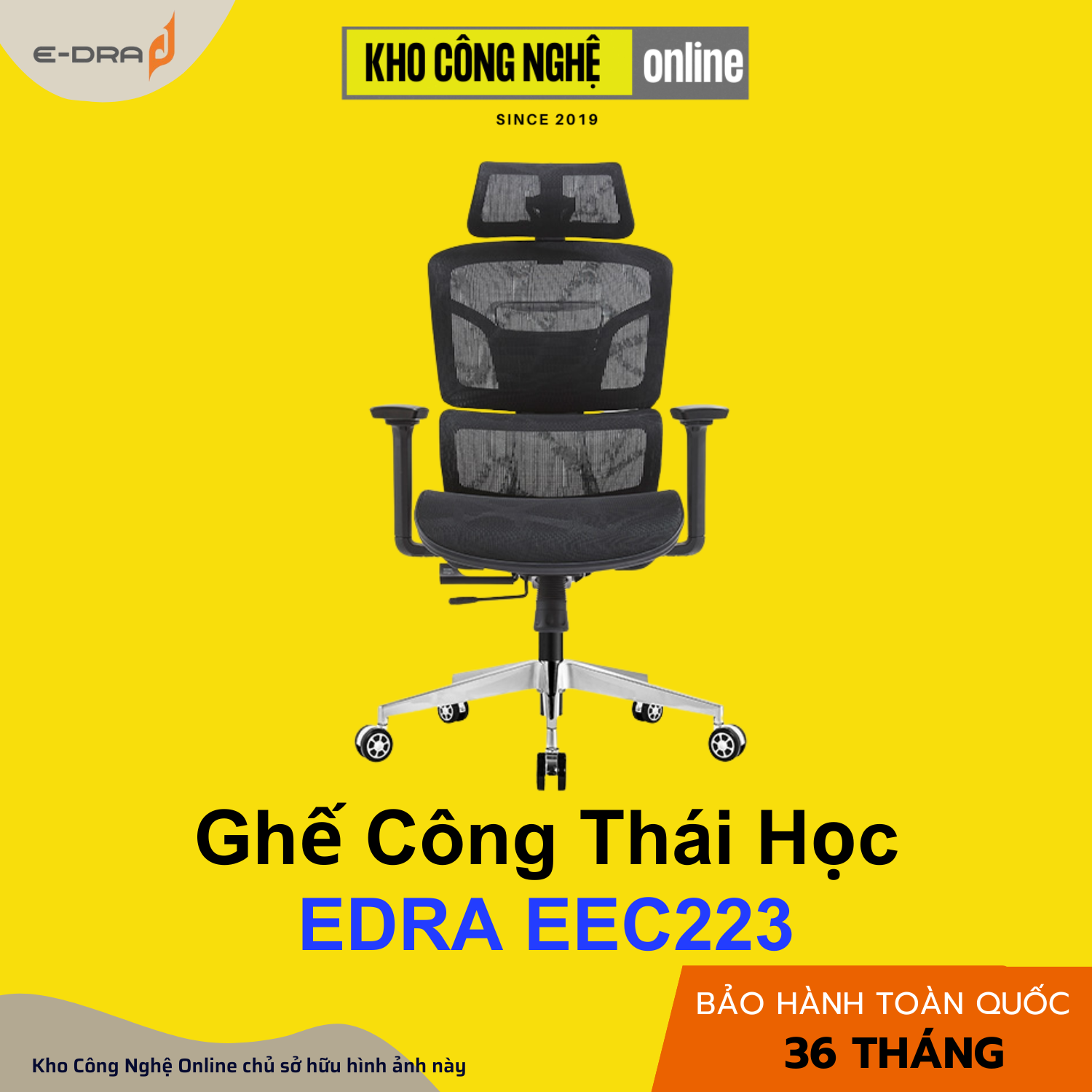 Ghế công thái học EDRA EEC223