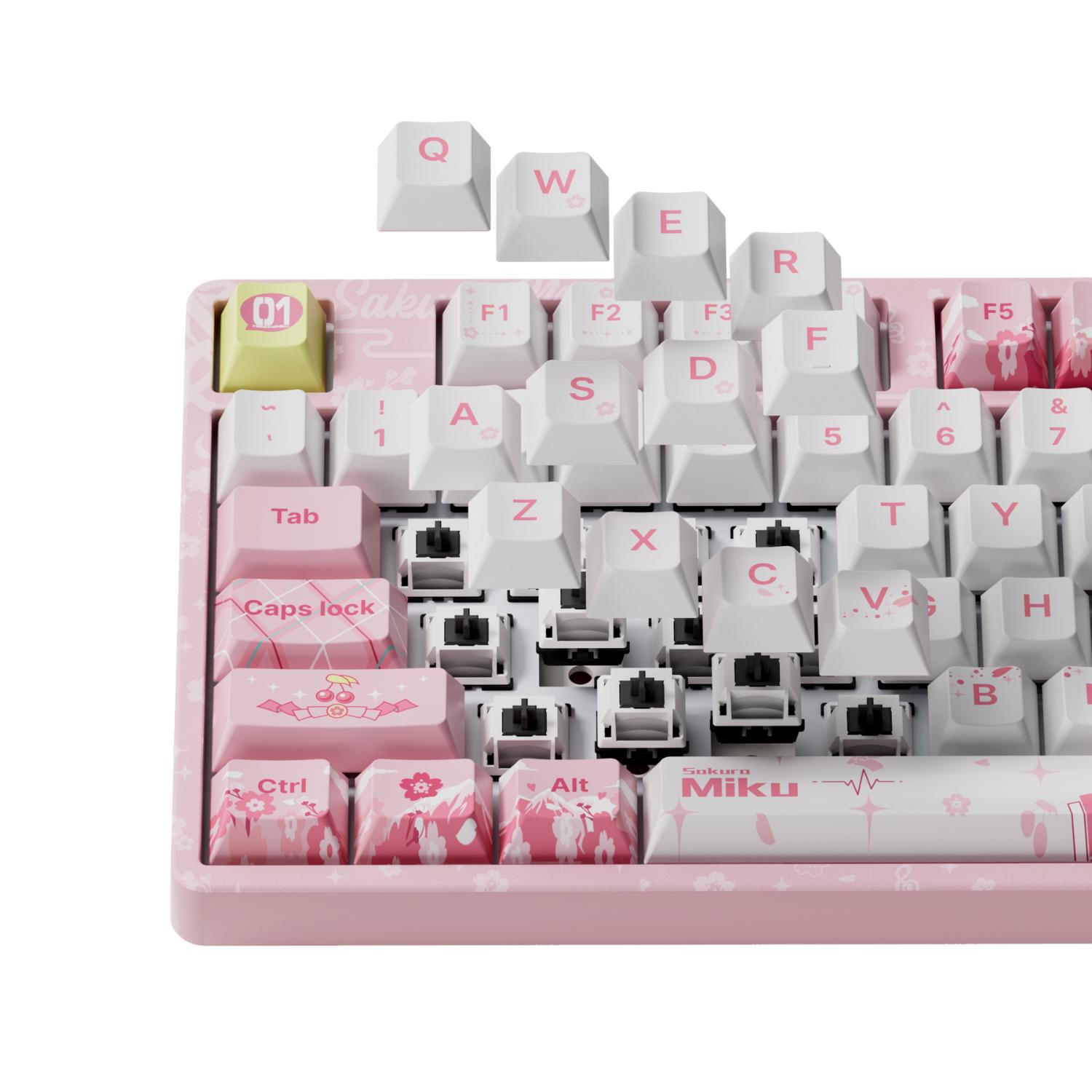 Bàn phím cơ AKKO 5108B Plus Sakura Miku (RGB / Hotswap / V3 Piano Pro sw)