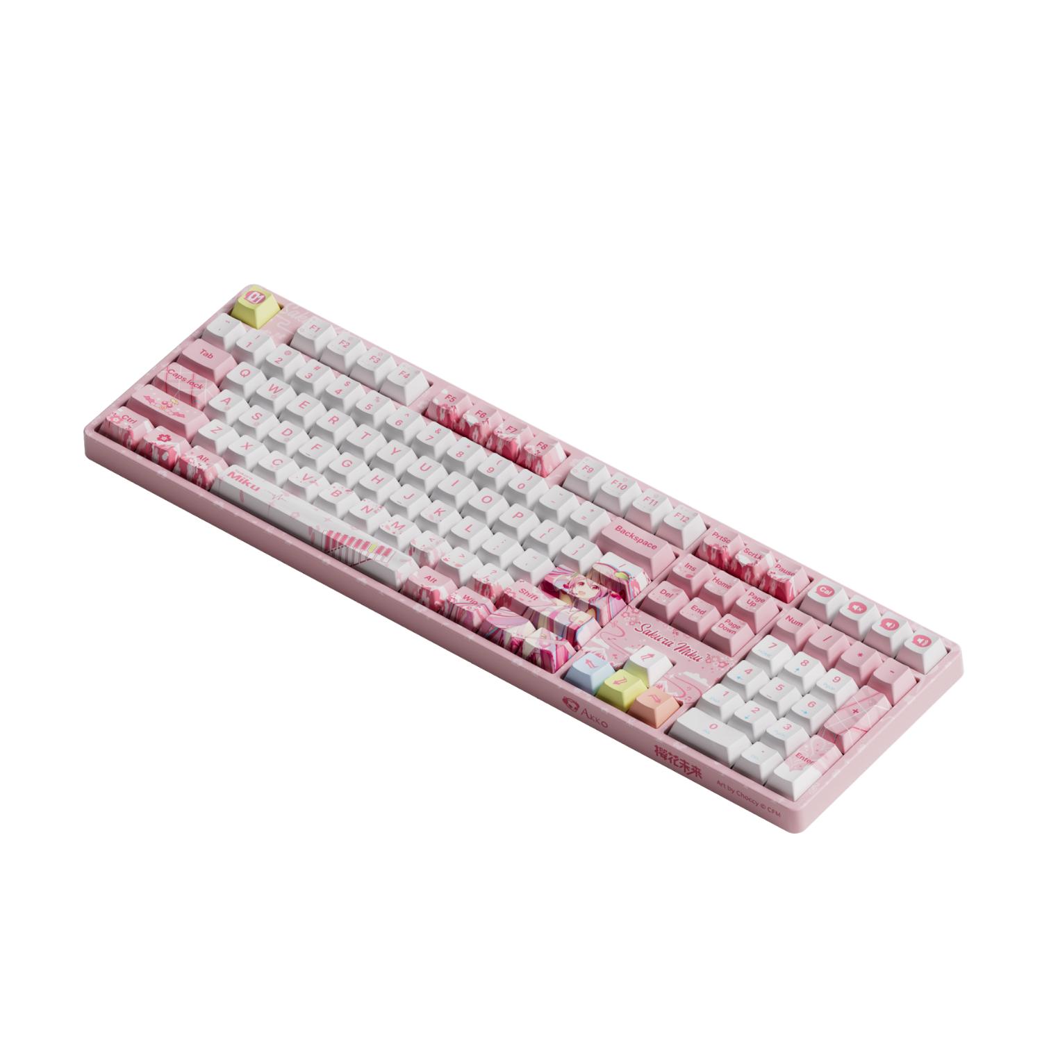 Bàn phím cơ AKKO 5108B Plus Sakura Miku (RGB / Hotswap / V3 Piano Pro sw)