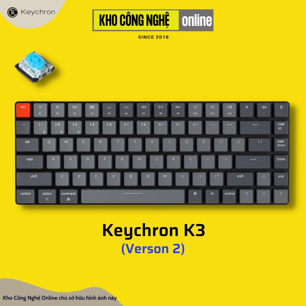 Keychron k3 - Bàn phím cơ Keychron K3 siêu mỏng hotswap (version 2)