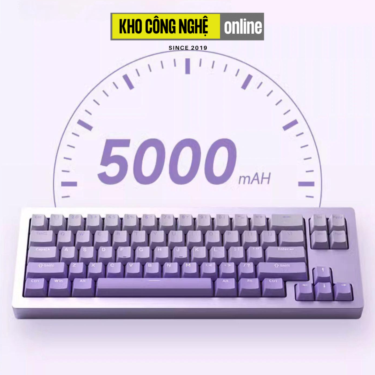 Bàn Phím Cơ MONSGEEK M7W RGB Mạch Xuôi kết nối 3 chế độ (Nhôm CNC, Gasket Mount)