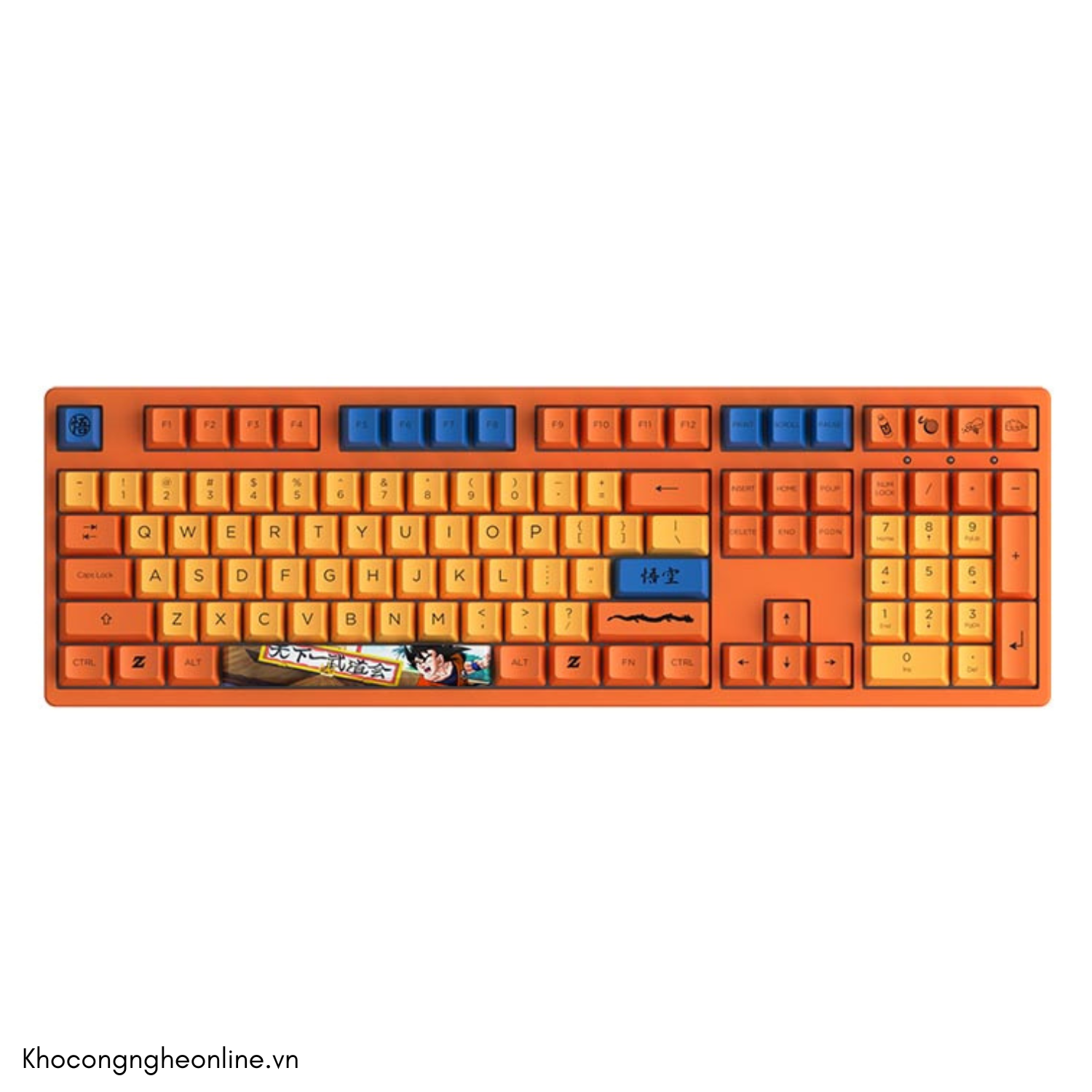 Bàn phím cơ AKKO 3108 RF Dragon Ball Z – Goku (Dual-mode / AKKO sw v3)