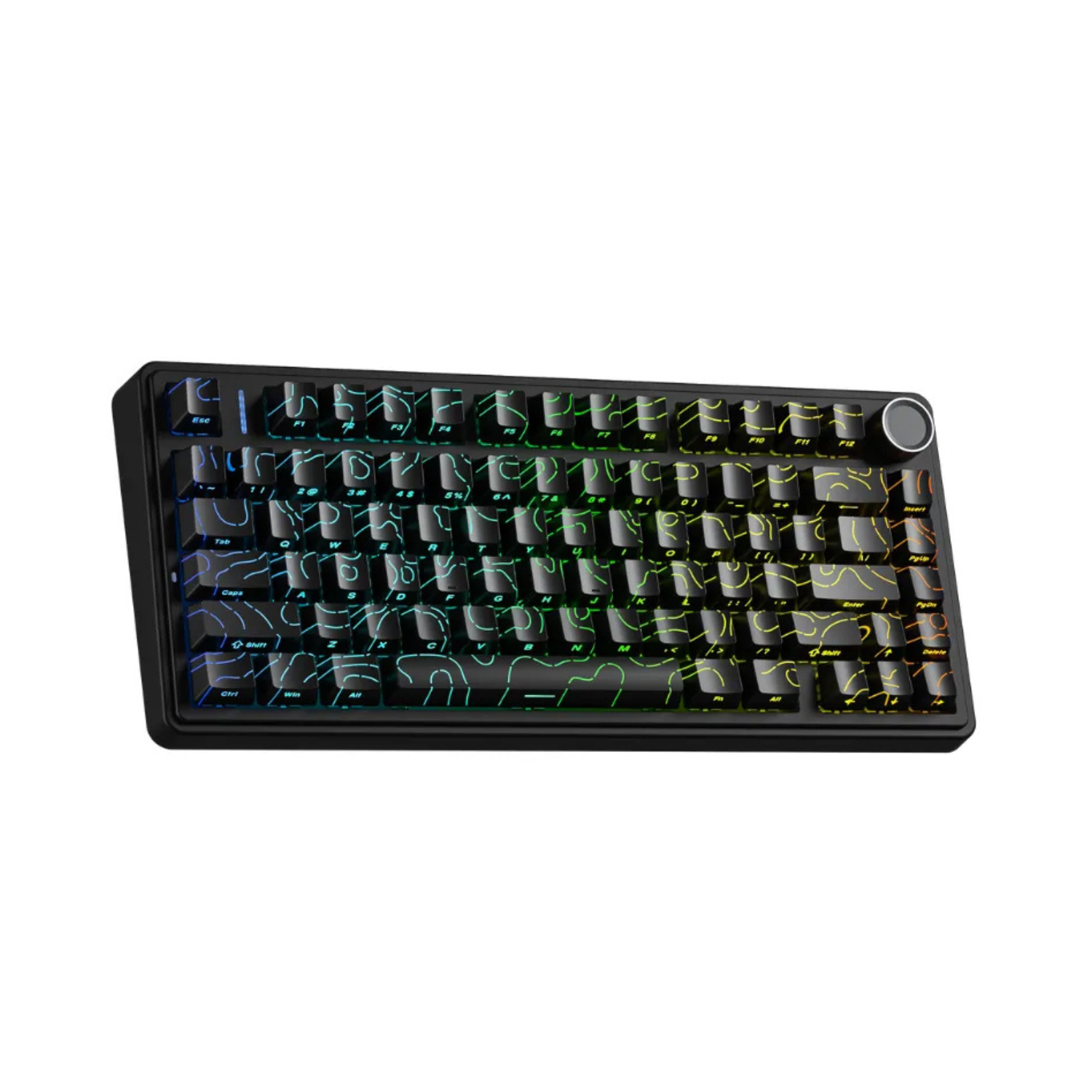 Bàn Phím Cơ Gaming Aula F75 Contour Black