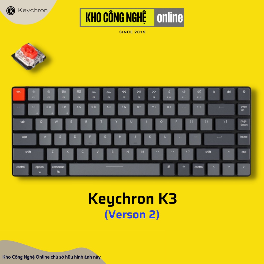 Keychron k3 - Bàn phím cơ Keychron K3 siêu mỏng hotswap (version 2)