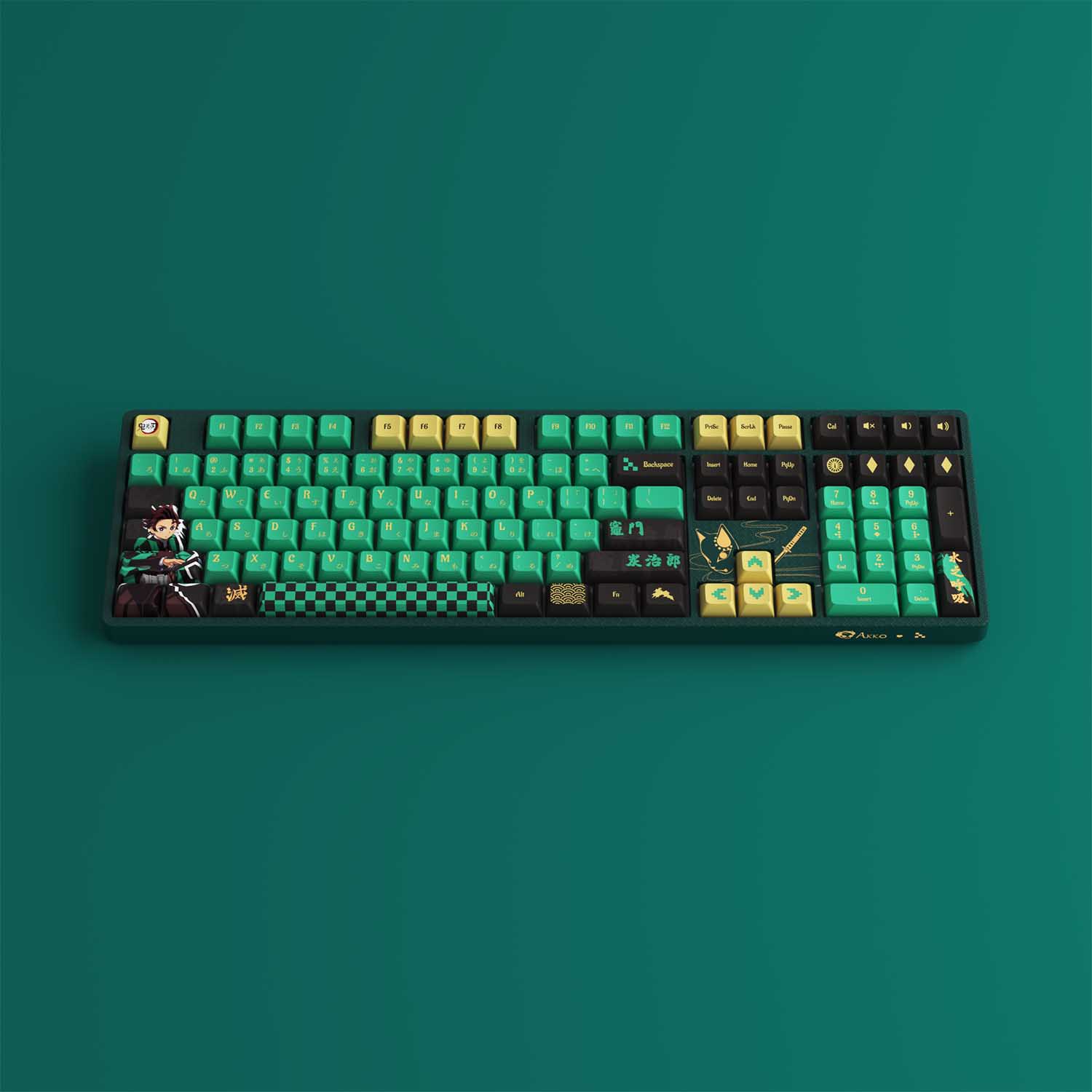 Bàn phím AKKO 5108B Plus Demon Slayer – Kamado Tanjirou (Multi-modes / Hotswap / RGB)