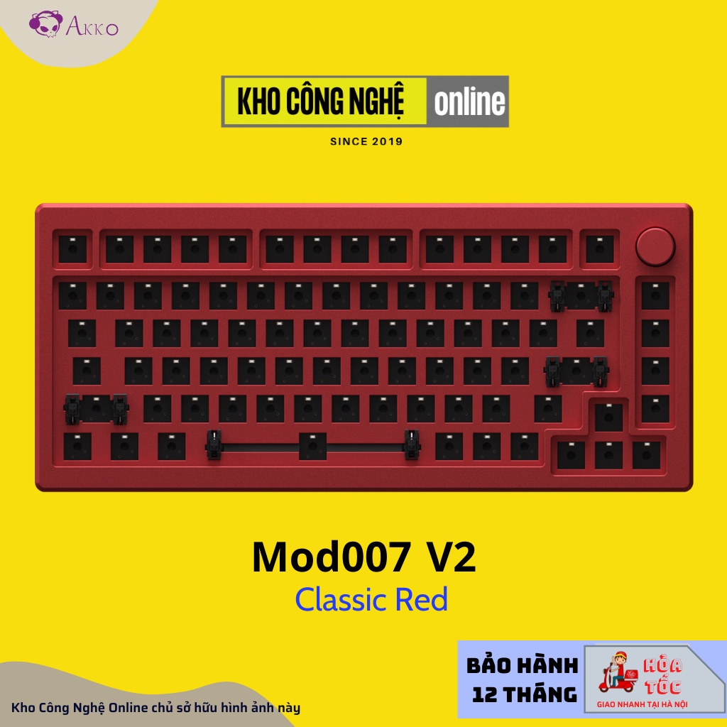 Kit bàn phím cơ AKKO Designer Studio MOD007 v2 | MOD007 v3 (Mạch Xuôi / Flex-cut / Gasket mount / South-Facing)