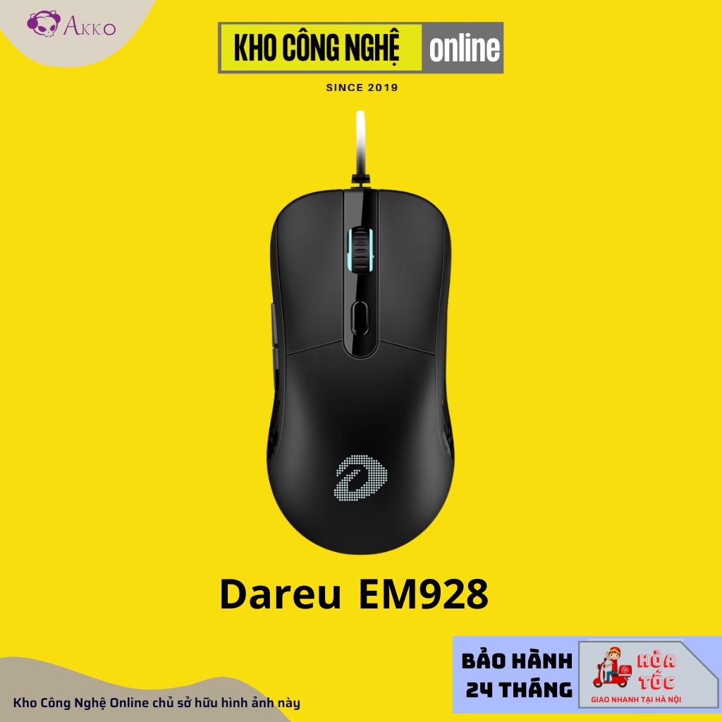 Chuột DAREU EM928 (PixArt PAW3389, LED RGB)