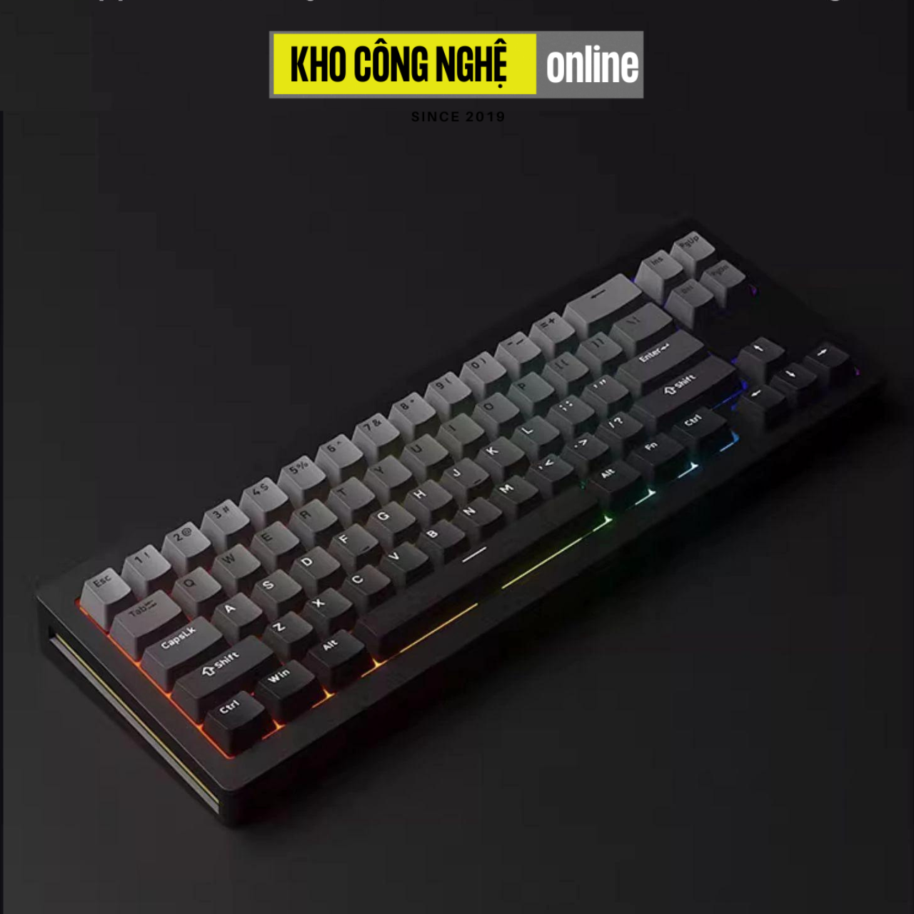 Bàn Phím Cơ MONSGEEK M7W RGB Mạch Xuôi kết nối 3 chế độ (Nhôm CNC, Gasket Mount)
