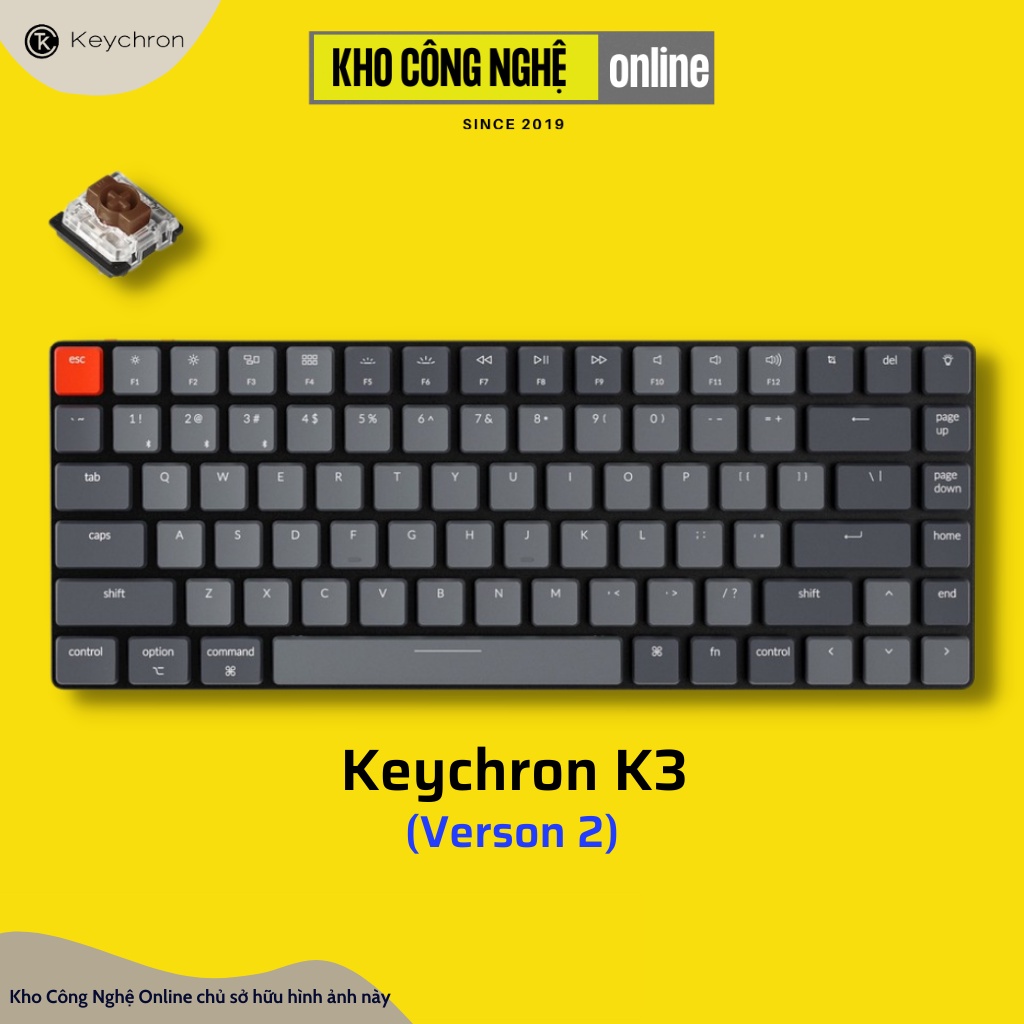 Keychron k3 - Bàn phím cơ Keychron K3 siêu mỏng hotswap (version 2)