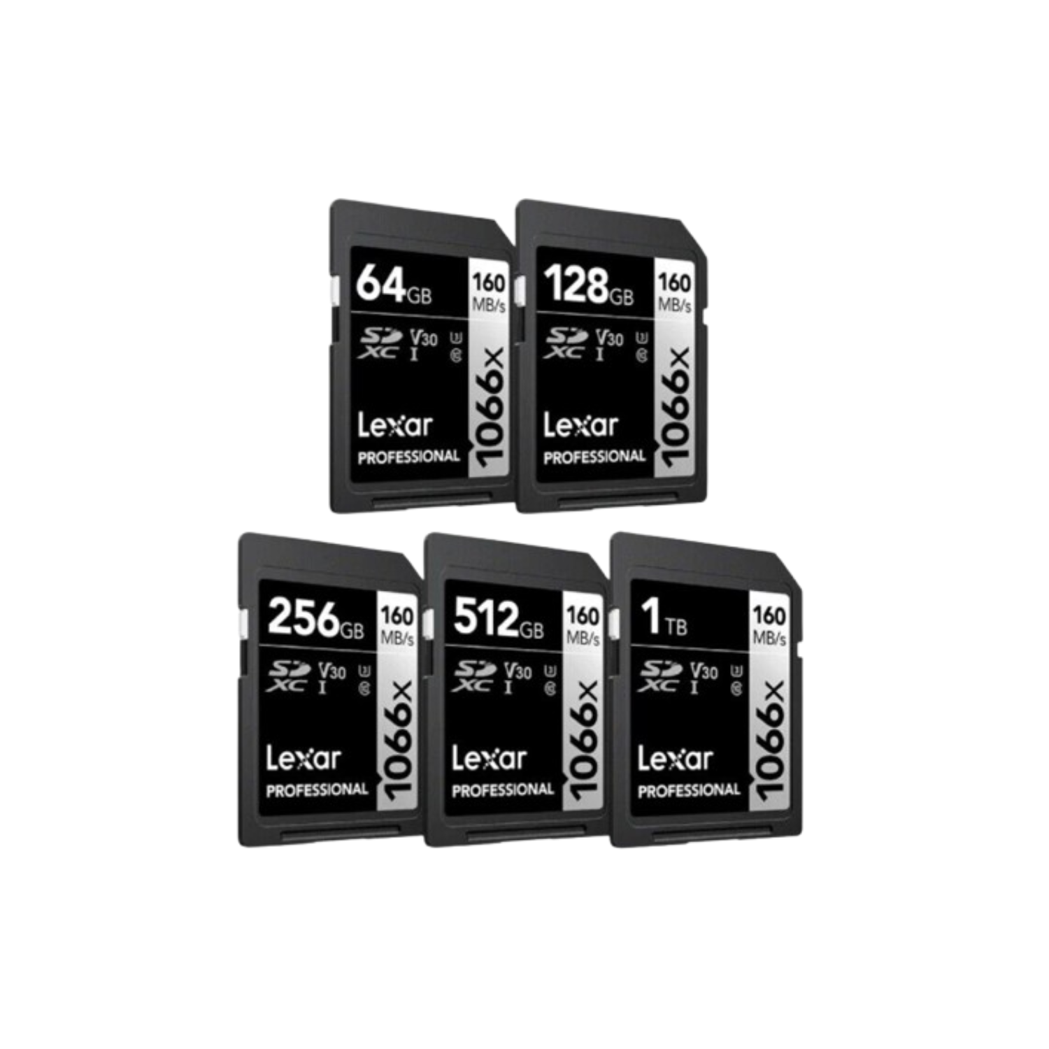 Thẻ nhớ SD Lexar Profes 1066x SDXC UHS-I U3 V30 - 64GB/ 126GB/ 256Gb