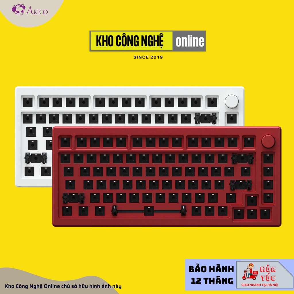 Kit bàn phím cơ AKKO Designer Studio MOD007 v2 | MOD007 v3 (Mạch Xuôi / Flex-cut / Gasket mount / South-Facing)