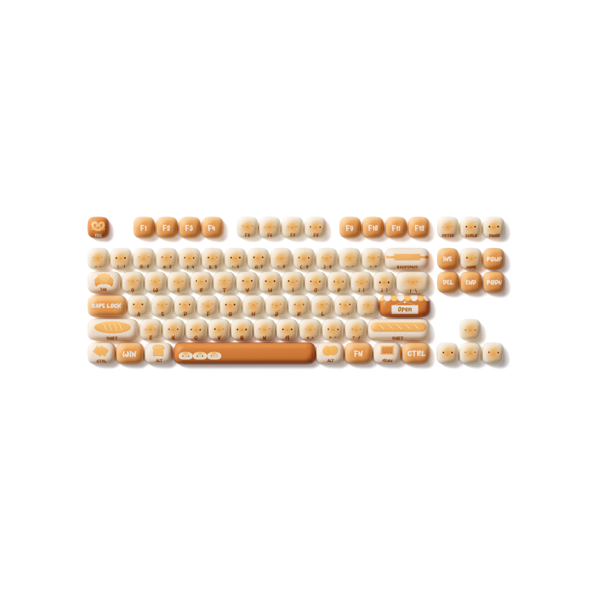 Bộ Keycap AKKO Bun Wonderland (PBT Dye-subbed / MOG profile / 139 nút)