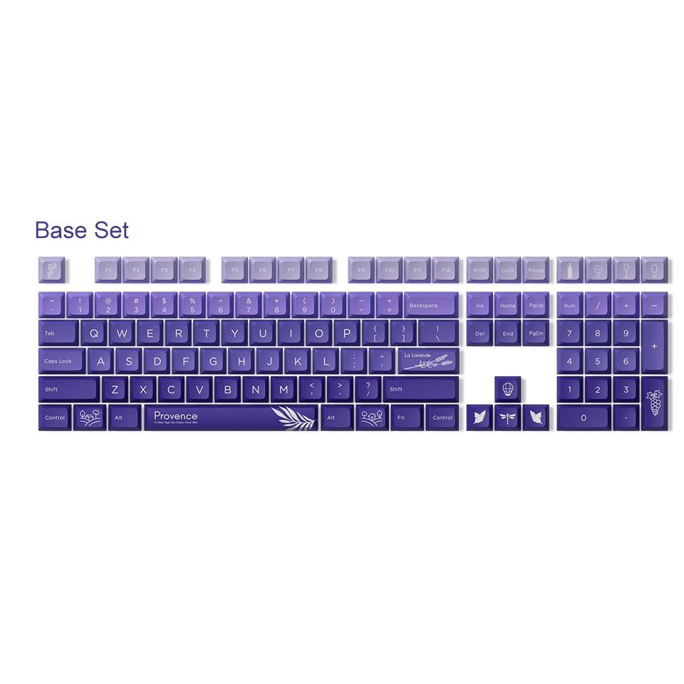 Bộ Keycap AKKO Provence (PBT Double-Shot / JDA profile / 127 nút)