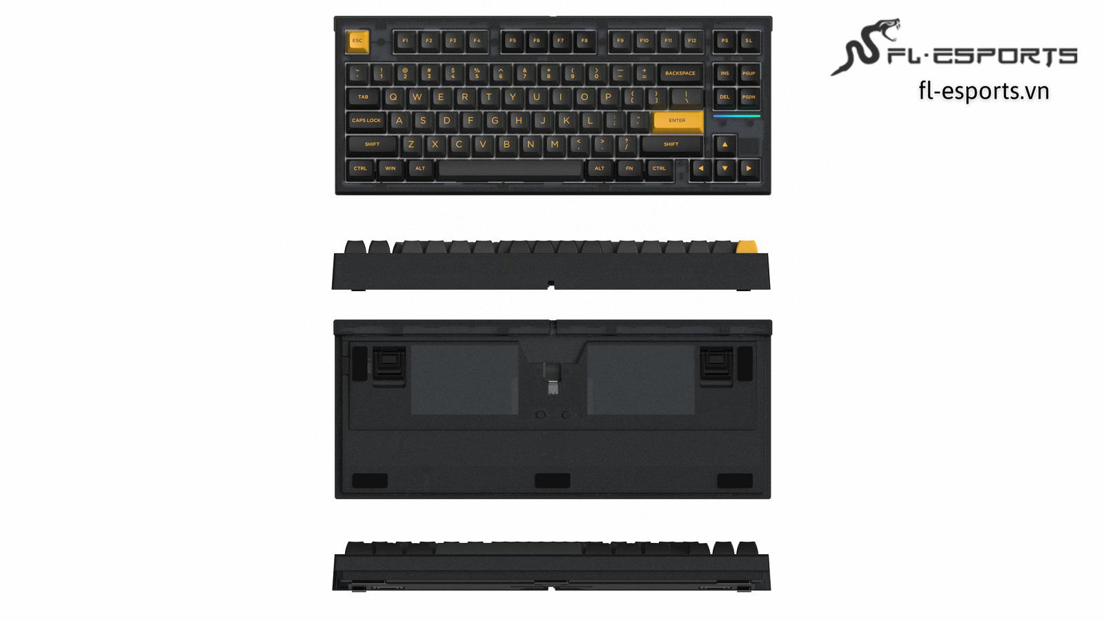 FL750 - Bàn phím cơ FL-Esports FL750 Marshmallow / Polar Night / White Ovilian / Metal Heart